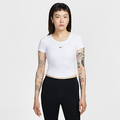 Nike One Fitted Women's Dri-FIT Short-Sleeve Cropped Top. Nike ID